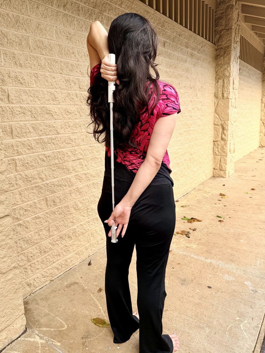 Demonstration of the subscapularis stretch